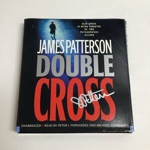 AUTOGRAPHED James Patterson Audiobook Double Cross Alex Cross 7 CD Unabridged